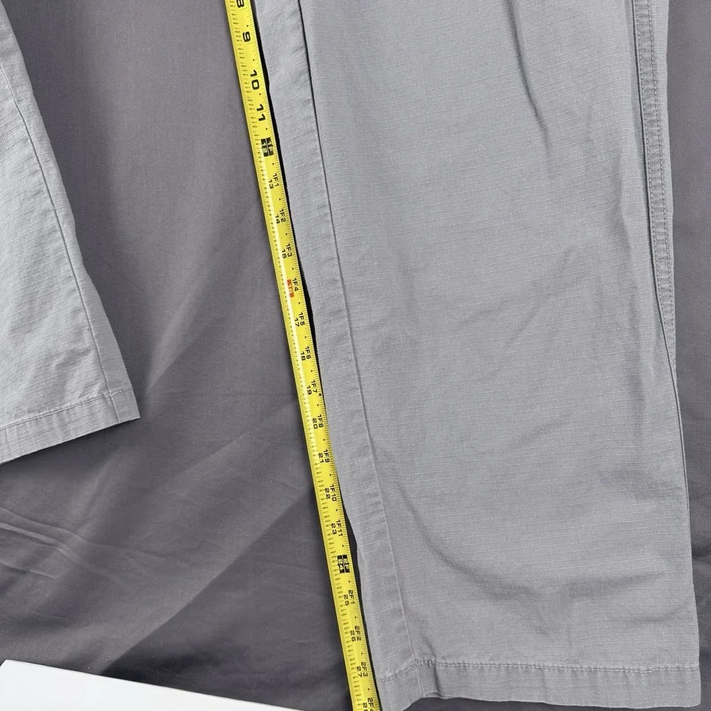 RedHead Brand Co. Men's Gray Ripstop Cotton Cargo Pants 32
